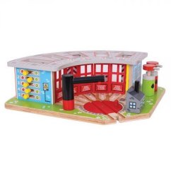 Bigjigs Rail Dépôt exclusif pour 5 trains