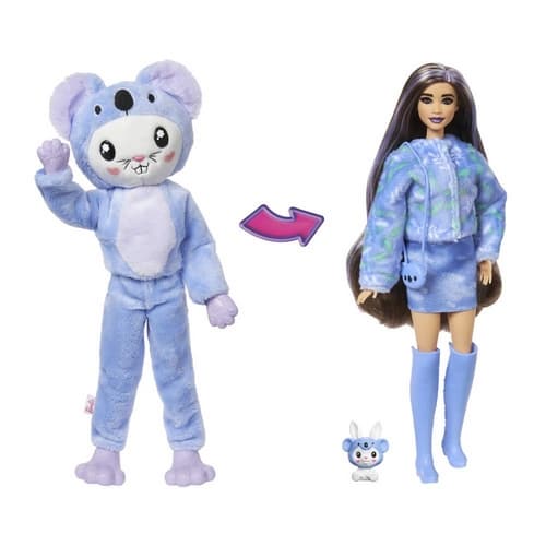 Barbie CUTIE REVEAL BARBIE V KOSTÝMU - ZAJÍČEK VE FIALOVÉM KOSTÝMU KOALY