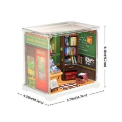 RoboTime 3D dřevěná skládačka Miniatura domečku mini Knihkupectví