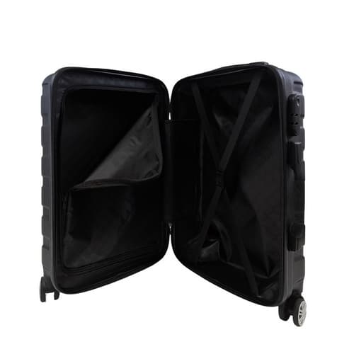 Bavy Cestovní kufr skořepinový 20"  Ribs Black