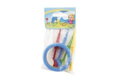 Játék dobókarikák és gombostűk műanyag 22cm-es zacskóban