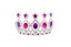 Set de frumusețe coroană din plastic, colier, cercei pe carton 20x28cm