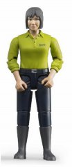 BWORLD 60405 Figura femenina - camisa verde, pantalones oscuros