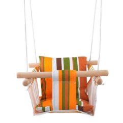 Balançoire textile pour enfants 100% coton rayé