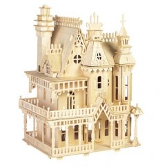 Woodcraft Drevené 3D puzzle Villa