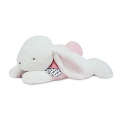 Doudou Conejo de peluche con pompón rosa 80 cm