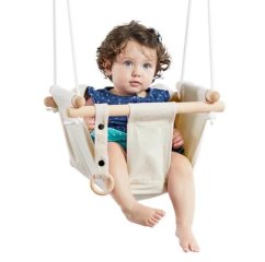 Balançoire textile pour enfants 100% coton beige