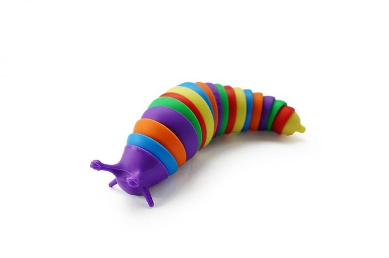 Fidget hračka - dúhový slimák