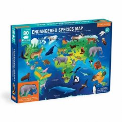 Puzzle Mudpuppy Zagrożone gatunki zwierząt na całym świecie 80 elementów