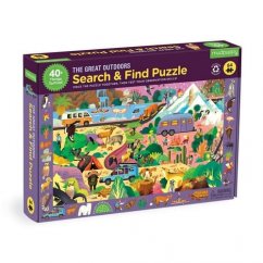 Mudpuppy Puzzle Doblar y Buscar Naturaleza 64 piezas