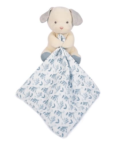 Coffret cadeau Doudou - Peluche chien avec couverture en coton bio 15 cm
