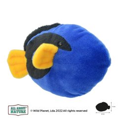 Wild Planet - Peluche bodlok de pez azul