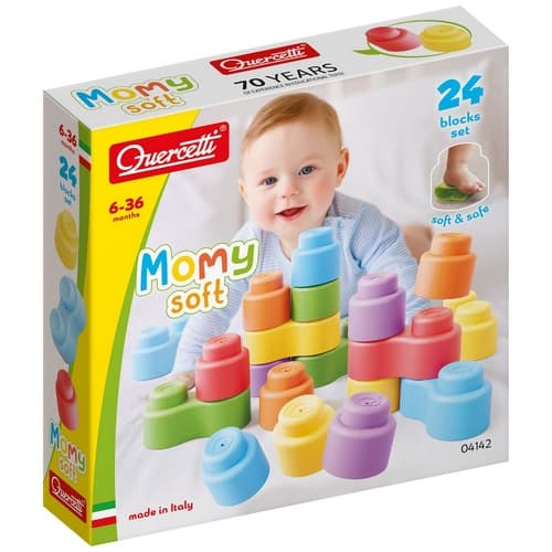 Quercetti Kostky 04142 Momy Soft 24ks