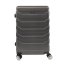 Bavy Cestovní kufr skořepinový 24" Ribs Dark grey