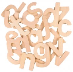 Bigjigs Toys Fából készült ábécé kisbetűs betűk