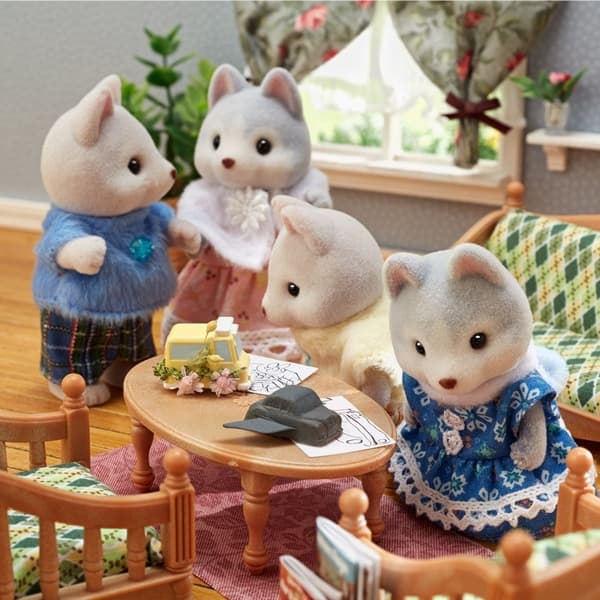 Sylvanian Families Tandemové kolo pro Husky sourozence