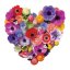 Casse-tête Galison Flower Heart 750 pièces