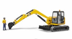Bruder 2466 CAT mini excavateur avec figurine