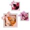 Jabón flor de rosa 4x4g en caja de regalo