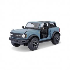 Maisto - 2021 Ford Bronco Badlands (ajtók nélkül), kék, 1:18
