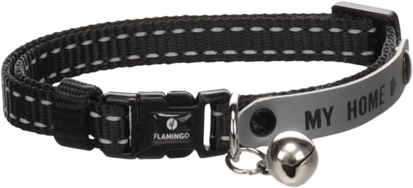 Flamingo Jaggo Obojek pro kočky černý