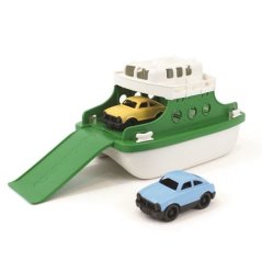 Jouets verts Ferry vert et blanc avec des voitures