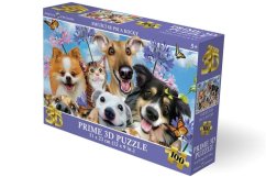 Puzzle 3D - Câini și pisici care râd