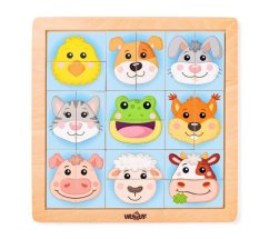 Intestazioni di animali per puzzle - Home