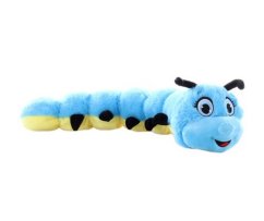Pluszowa gąsienica niebieska 56 cm