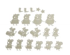 GID Világító Peppa Malac figurák