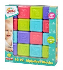 Cubos alfabéticos Teddies 16pcs