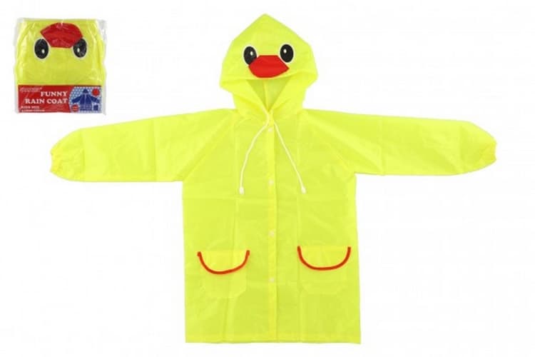 Dziecięcy płaszcz przeciwdeszczowy kaczka rozmiar 110-120cm żółty