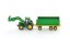 SIKU Farmer 1843 - John Deere s čelním nakladačem a přívěsem 1:87