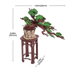 Puzzle 3D RoboTime din lemn Bonsai Pine