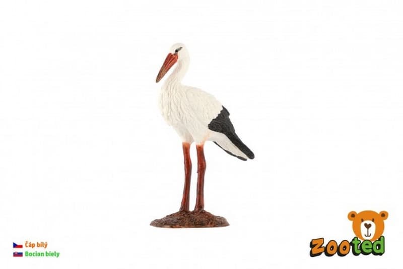 Stork alb zooted plastic 9cm