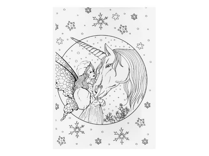 Libro da colorare antistress Unicorni 21x29cm
