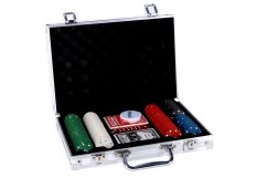 Jeu de poker dans un étui