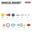 Magnetická stavebnice Stroje 58 ks