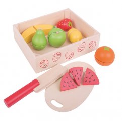 Bigjigs Toys Fruits à trancher dans une boîte
