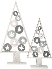 Petite lampe de décoration de sapin de Noël à pied 2 pcs