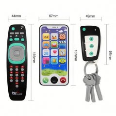 Set infantil - mando a distancia, teléfono móvil y llaves