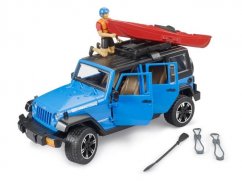 Bruder 2529 Jeep Wrangler Rubicon con kayak y figura