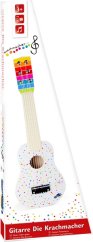 Mała stopa Drewniana gitara z kropkami