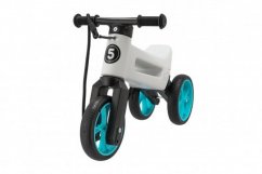 FUNNY WHEELS Rider SuperSport alb/turquoise 2in1 în cutie