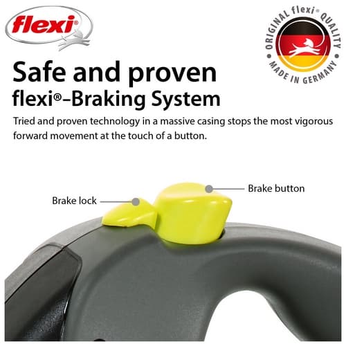 Flexi Vodítko Giant L pásek 8m černo-žluté