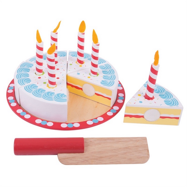 Bigjigs Toys Découpeur de gâteau d'anniversaire