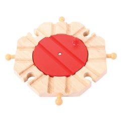 Table tournante ferroviaire Bigjigs avec 8 sorties