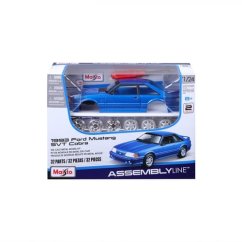 Maisto - 1993 Ford Mustang SVT Cobra, metal modrá, assembly line, 1:24