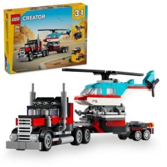 LEGO® Creator (31146) Camión de plataforma y helicóptero