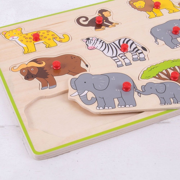 Bigjigs Toys Inserire il puzzle safari